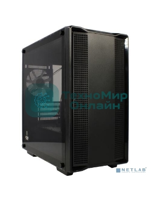 Компьютерный корпус DeepCool CC360 ARGb (R-CC360-BKAPM3-G-1) (mATX, без БП, 2xUSB, с окном)