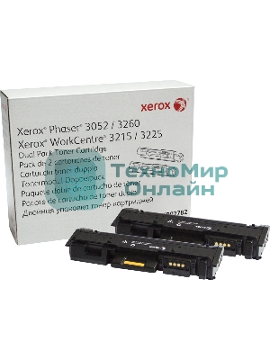 Картридж лазерный Xerox 106R02782 черный, 6000 стр. (упаковка 2шт х 3000 стр.), для Phaser 3052/3260/WC 3215/25 (channels)