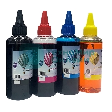 Чернила NVPrint для аппаратов Epson, комплект 4 цвета (пигментные Bk + водные C,M,Y) по 100 мл