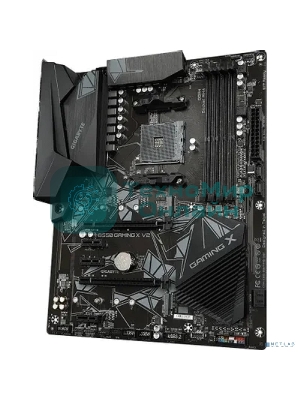 Материнская плата Gigabyte B550 GAMING X V2, AM4, AMD B550, 4xDDR4, 4xSATA, 2xM.2, 1xPCI-E 4.0 x16, 1xPCI-E 3.0 x2, 1xHDMI, 1xDVI-D, 1x 1Gb LAN, 1xUSB 3.2 Gen 2, 3xUSB 3.2 Gen 1, 2xUSB 2.0, 3x3.5 мм, 7.1, Standard-ATX
