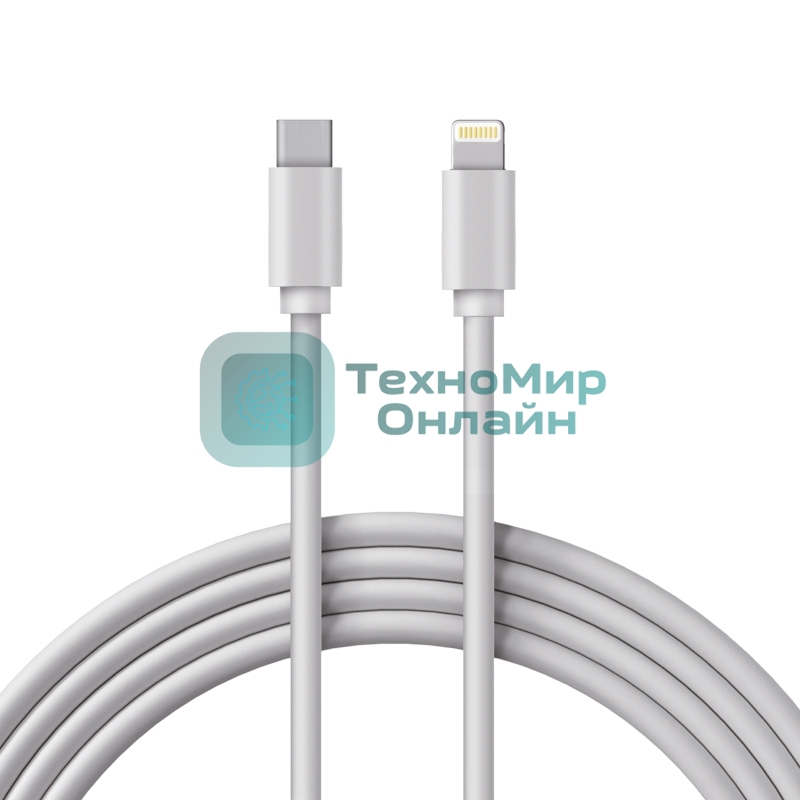 Кабель Rexant Lightning – Type-C 3A, 1м, ПВХ, белый