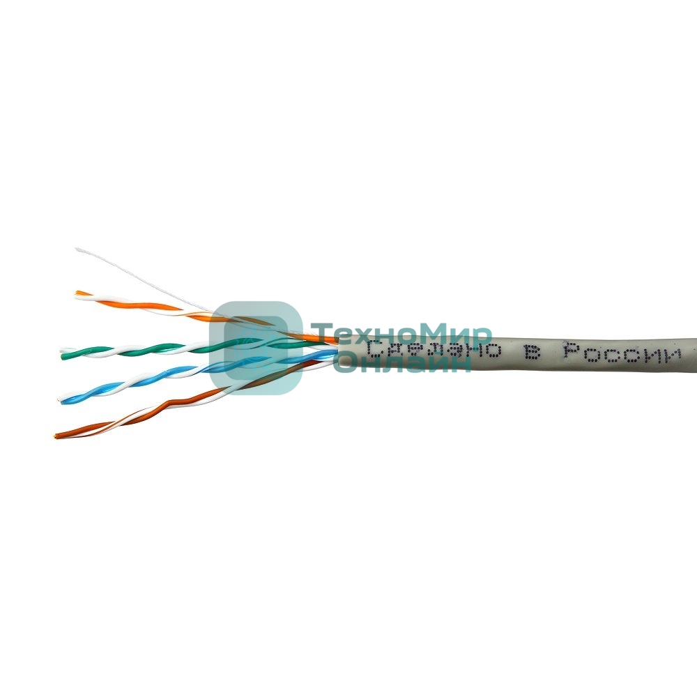 Кабель SkyNet Light UTP indoor 4x2x0,46, медный, FLUKE TEST, кат.5e, однож., 100 м, box, серый