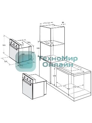 Духовой шкаф Darina 1U BDE 111 701 At, встраиваемый
