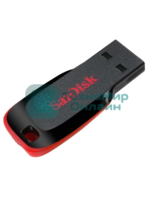 Флешка USB SanDisk Cruzer Blade (SDCZ50-128G-B35), 128Gb, USB 2.0, Type-A, R/W 16/4, черный
