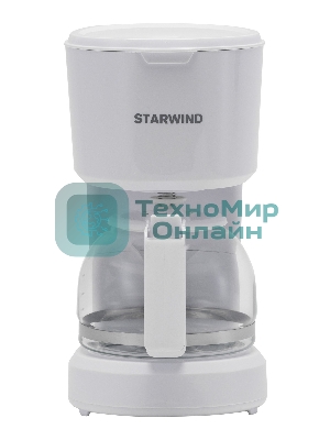 Кофеварка капельная Starwind STD0611 белый, исп. кофе - молотый, 0.6 л, 600 Вт.