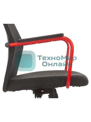 Кресло игровое Zombie ONE черный TW-01 3C11 сетка/ткань с подголов. крестовина металл