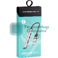 USB-концентратор TypeC+adapter-->USB3.0+2USB2,0+SD+TF, VCOM
