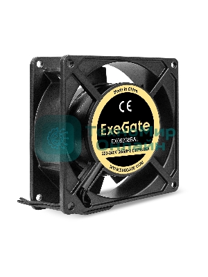 Вентилятор для корпуса ExeGate EX09238BAL черный, 92 мм, 2800 об/мин, 40 дБ