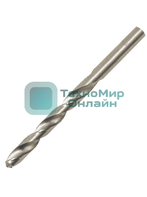 Набор сверл по металлу Сибртех, 1-10 мм (через 0,5 мм), HSS, 19 шт.,пластик.коробка цил. хвостовик