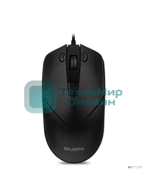 Мышь проводная SVEN RX-100 черный, 4000 dpi, USB, кнопки - 6