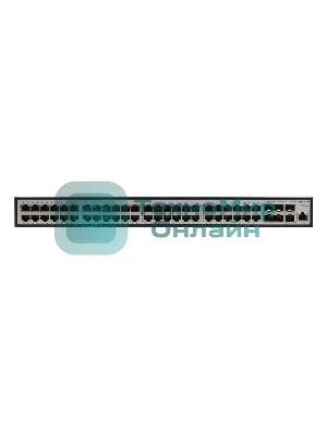 Коммутатор ORIGO Managed L3 Switch 48x1000Base-T PoE, 6x10Gbase-X SFP+, PoE Budget 370W, RJ45 Console, 19