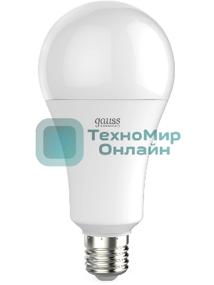 Лампа светодиодная Gauss Elementary A67 30Вт цок.: E27 груша 220B св. свеч. бел. теп. А67 (упак.: 10 шт)