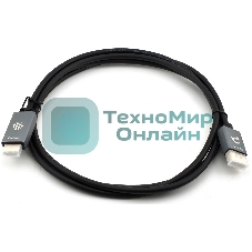 Кабель аудио-видео Cactus CS-DP-HDMI-1.2-2 DisplayPort (m)/HDMI (m) 2м. позолоч.конт. черный