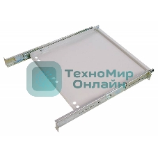 Полка клавиатурная ЦМО с телескопич. направляющими, регул. глубина 580-620 мм, черный (ТСВ-К4-9005)