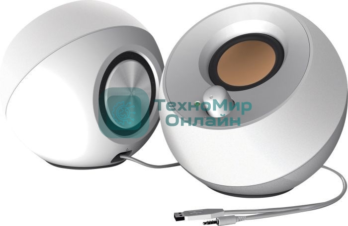 Акустическая система Creative PEBBLE MF1680 2.0 белый 4.4Вт