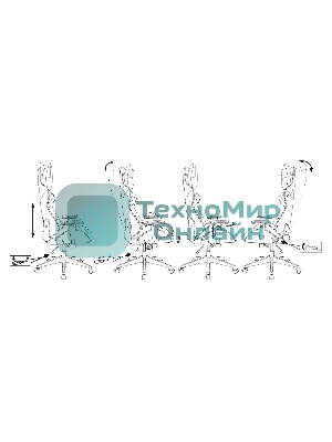 Кресло Бюрократ VIKING 4 AERO BLACK EDITION черный, экокожа, 120 кг, механизм качания