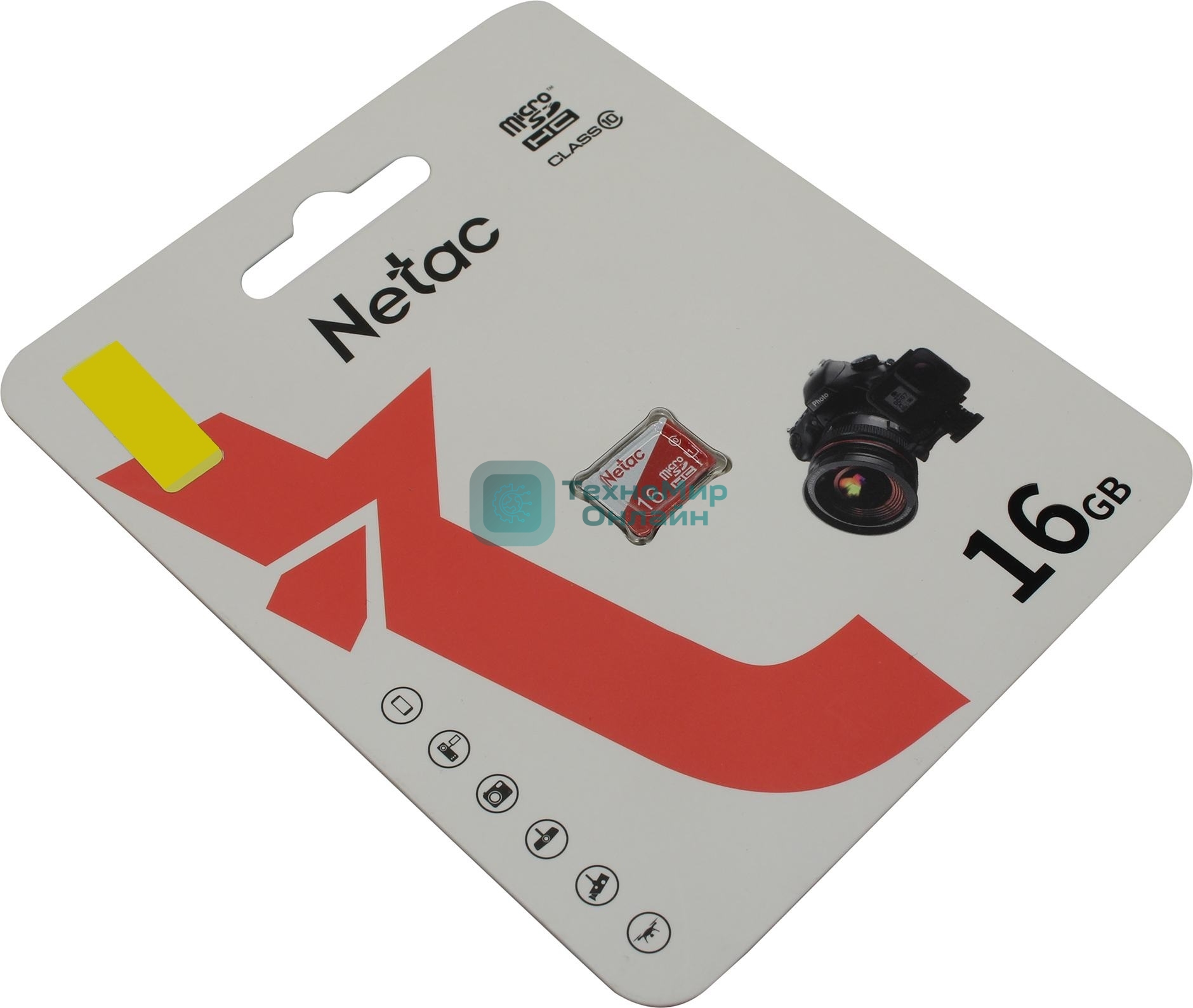 Флеш карта microSDHC 16Gb Netac P500 ECO (50/95 Mb/s, no adapter) (NT02P500ECO-016G-S)