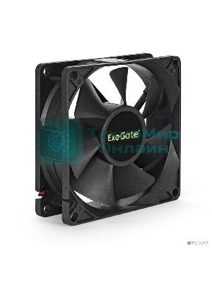 Вентилятор для корпуса ExeGate EX08025SM черный, 80 мм, 2200 об/мин, 22.5 дБ