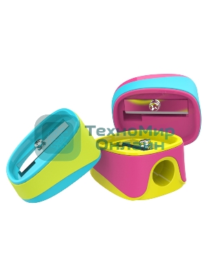 Точилка для карандашей ручная Deli ER00903 U-touch, 1 отверстие, пластик/резина ассорти, туба