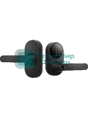 Умный замок Aqara Smart Door Lock U300 навесной разбл.отпеч.паль./код/пар/NFC/прил/мех.кл черный (DL-D02D BL)