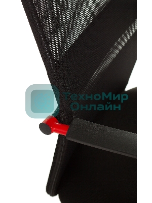 Кресло игровое Zombie ONE черный TW-01 3C11 сетка/ткань с подголов. крестовина металл