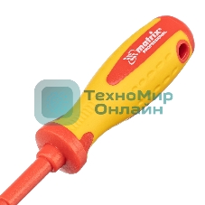 Отвертка Matrix Insulated, PH0 x 75 мм, CrMo, до 1000 В, двухкомп. рукоятка