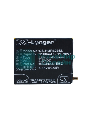 Аккумулятор CameronSino CS-HUR620SL HB396481EBC для Huawei Ascend G7 Plus3.8V, 3100mAh, 11.78Wh