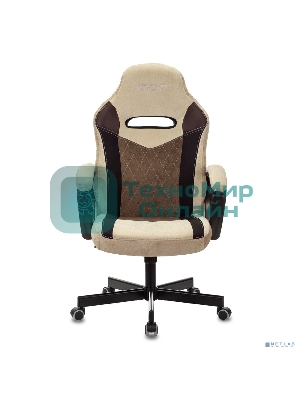 Кресло Бюрократ VIKING 6 KNIGHT BR FABRIC коричневый, ткань, 120 кг, механизм качания