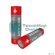 Аккумулятор Rexant Li-ion (литий-ион) 18650, 3,7В, 2400мА·ч, с платой защиты, 2 шт, пластиковая упаковка
