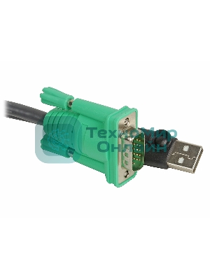 Кабель KVM ATEN 2L-5201U USB(тип А Male)+HDB15(Male) <-> SPHD15(Male) 1,2м., черный.