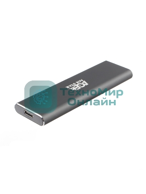 Внешний корпус USB 3.1 Type-C M.2 NVME (M-key) AgeStar 31UBNV1C (GRAY), алюминий, черный