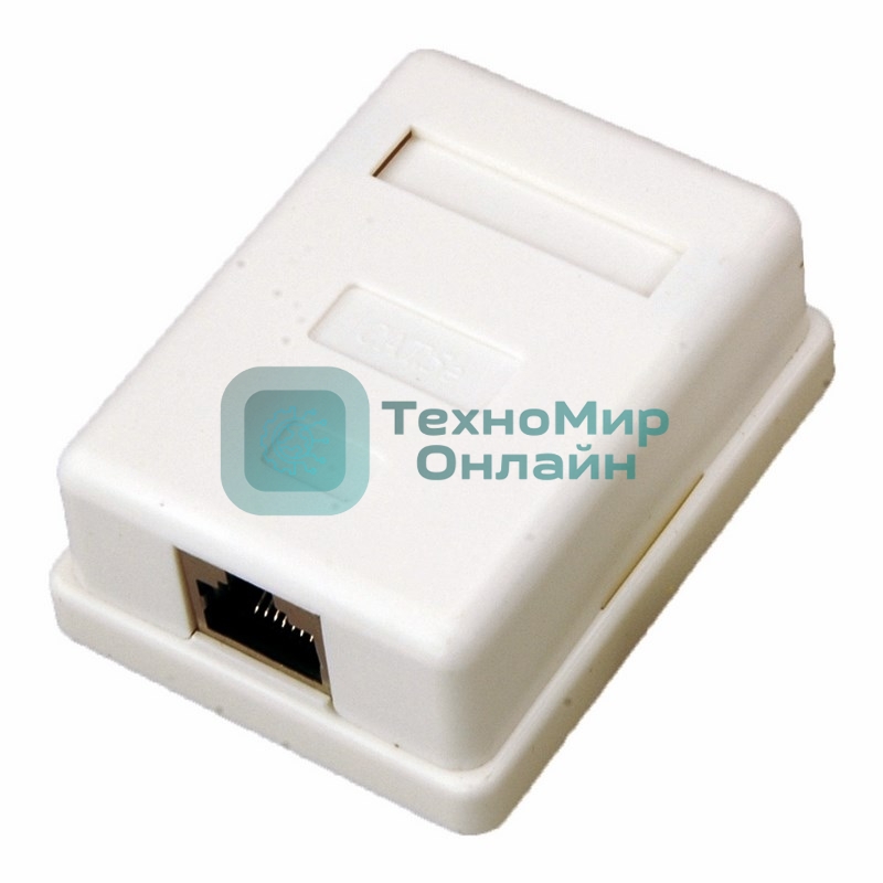 Рoзетка компьютерная внешняя Rexant 1-порт RJ-45 (8P8C), FTP экранированная, категория 5e