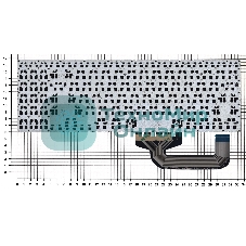 Клавиатура для ноутбука Asus X507 черная