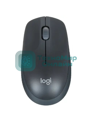 Мышь беспроводная Logitech M190 черный/серый, 1000 dpi, радиоканал, USB, кнопки - 3