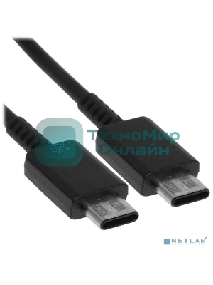 Кабель Samsung EP-DX310JBRGRU USB Type-C (m)-USB Type-C (m) 1.8м черный (упак.:1шт)
