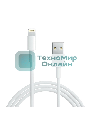 Кабель Rexant USB-A – Lightning, 2,4А, 2м, ПВХ, белый