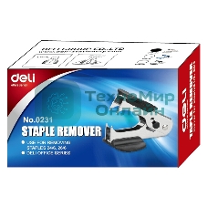 Антистеплер Deli E0231 24/6 26/6, ассорти, металл/пластик, коробка