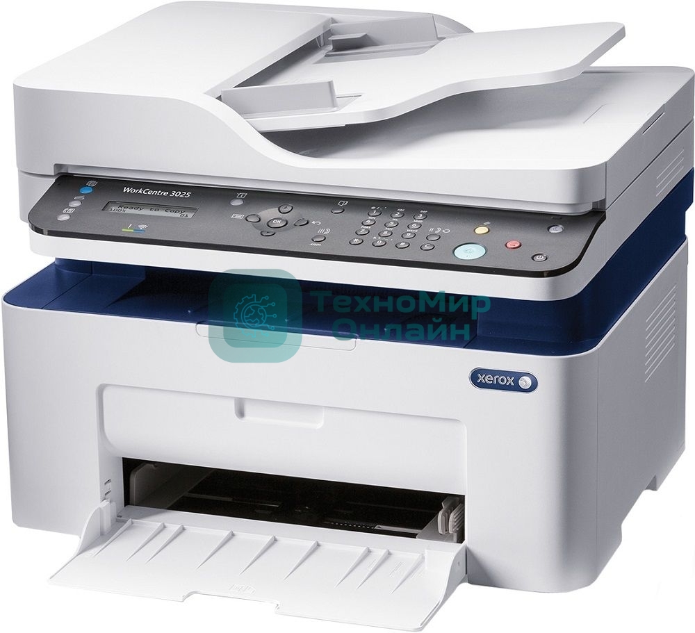 МФУ лазерное Xerox WorkCentre 3025NI (WC3025NI#), A4, ч/б, печ. до 20 стр/мин., скан. до 17 стр/мин., 1200 x 1200 dpi (печать) 600 x 600 dpi (скан.), Wi-Fi, Ethernet, USB