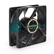 Вентилятор для корпуса ExeGate EX08025HM черный, 80 мм, 2000 об/мин, 19 дБ