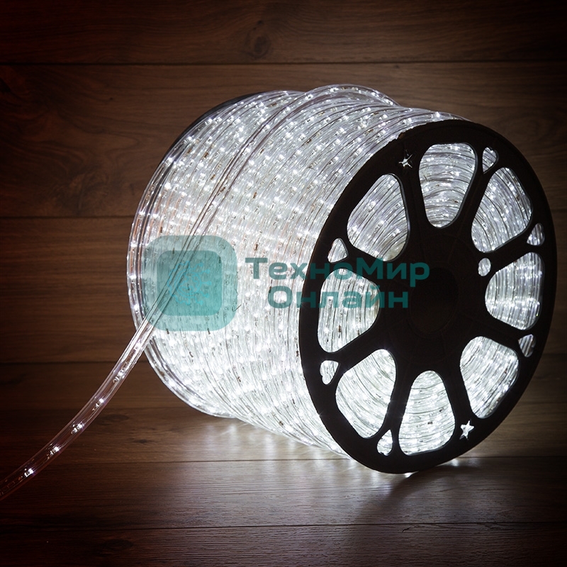 Дюралайт Neon-night LED, постоянное свечение (2W) - белый, 36 LED/м, бухта 100м