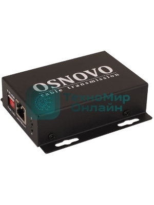 PoE удлинитель Osnovo E-PoE/1A 10M/100M Fast Ethernet на 400м (до 30W)