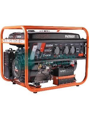 Электрогенератор бензиновый Patriot GRS 6500E, 5.5 кВт, 75 дБ, 76 кг