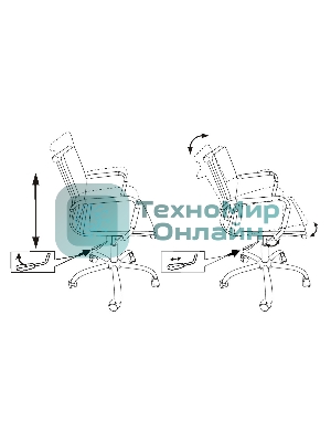 Кресло Бюрократ CH-993-Low/Black черный, экокожа