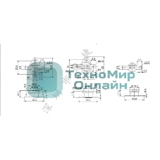 Термостат биметаллический KSD301 10А/55 С нормально разомкнутый
