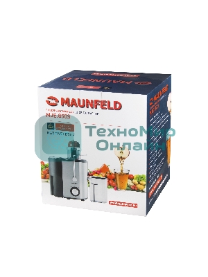 Соковыжималка Maunfeld MJE.850S нержавеющая сталь, центробежная, 850 Вт, 350 мл, механическое