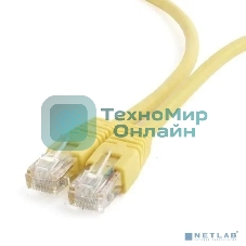 Патч-корд UTP Cablexpert cat.6, 1м, литой, многожильный, желтый