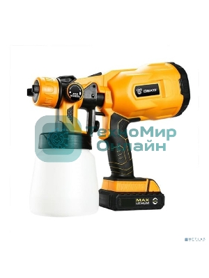 Краскопульт электрический Deko DKSG20K2 120Вт бак:800мл 100-200мл/мин