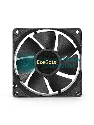 Вентилятор для корпуса ExeGate EX08025HM черный, 80 мм, 2000 об/мин, 19 дБ