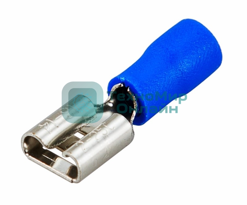 Клемма плоская Rexant изолированная гнездо 7.4 мм 1.5-2.5 мм² (РПи-м 2.5-(6.3)/РПИм 2-250)