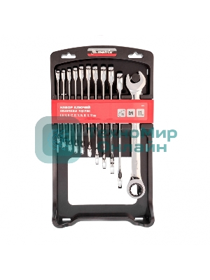 Набор ключей комбинированных Matrix, трещоточных 11 шт.